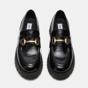 Steve Madden Lando Black Loafers Size 8